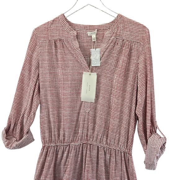 Joie Soft Acey Dress Womens Small NEW Chilli Pepper Mini Casual Rayon Red White - Picture 3 of 10